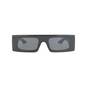 Gucci Shield-Frame Injection Sunglasses Grey Womens
